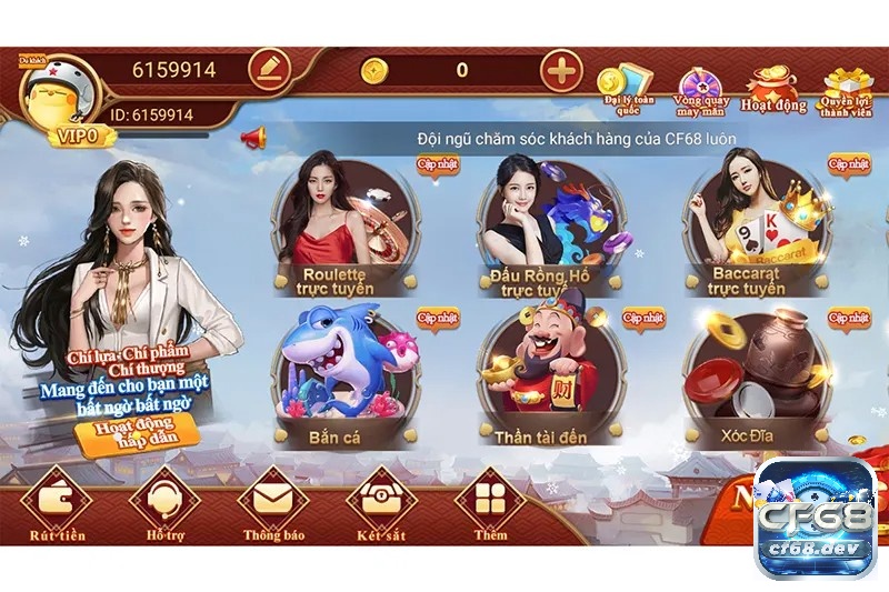 Review các game club đổi thưởng CF68 được yêu thích nhất hiện nay