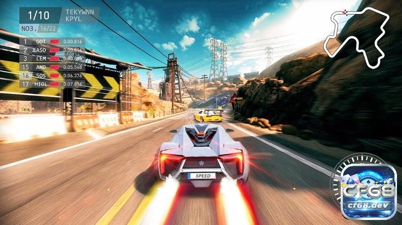 Game đua xe mobile hay trả phí từ Cf68 mang đến chất lượng đua xe cực kỳ tuyệt vời 